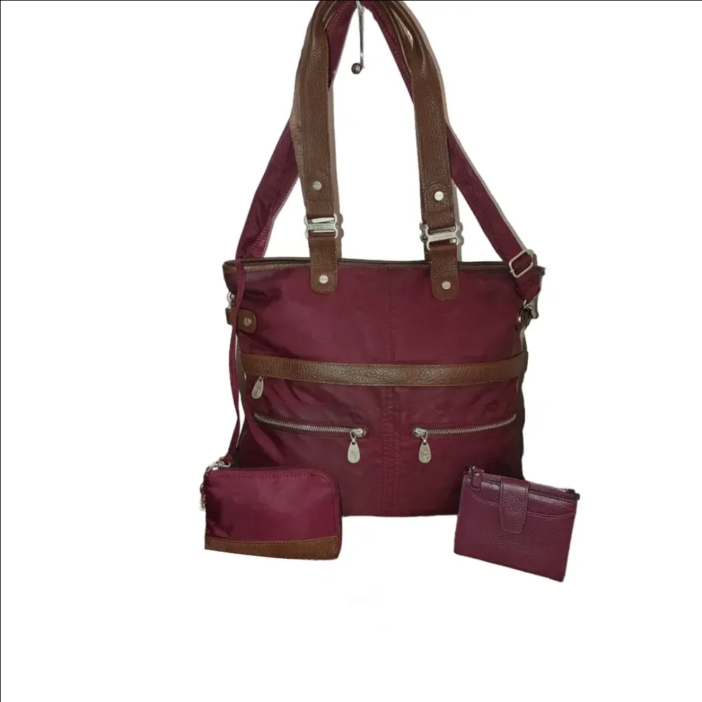 Baggallini Elena Travel Tote w. Wallet & Wristlet - Picture 1 of 10